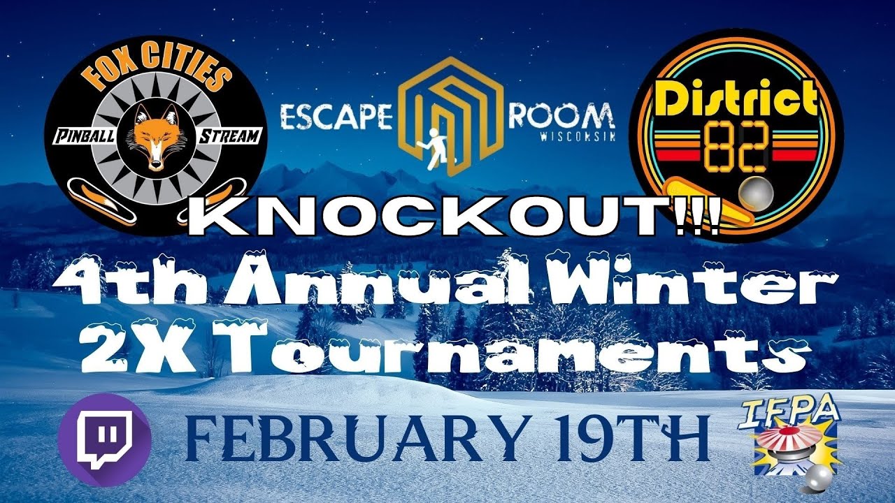 Winter 2x Knockout Pinball Tournament 2022 at District 82 Pinball