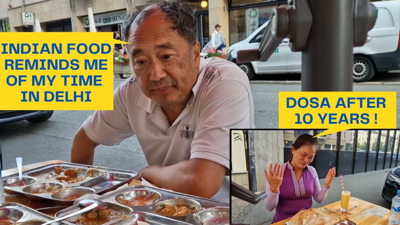 CHINESE PARENTS eats DOSA/INDIAN FOOD