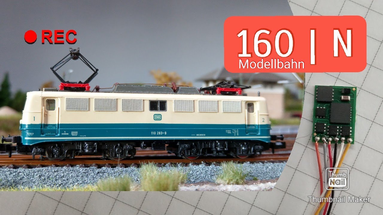 Decoder Einbau Fleischmann BR 110 / Spur N  Digitalisierung / Modelleisenbahn