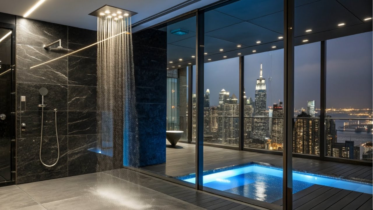 Luxury Shower ASMR for Deep Sleep | Spa Water Sounds & Relaxing Ambience