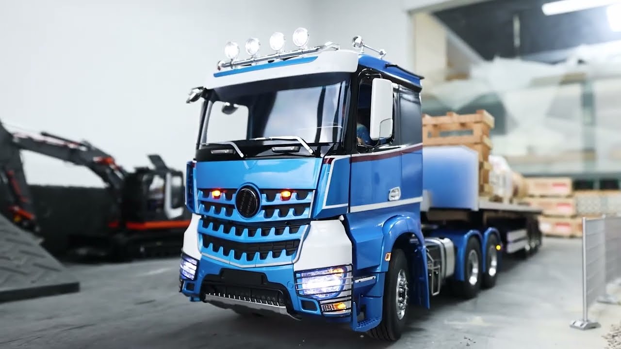 LESU Metal Chassis 1/14 6x6 RC Tractor Truck Radio Control Car Painted Assembled