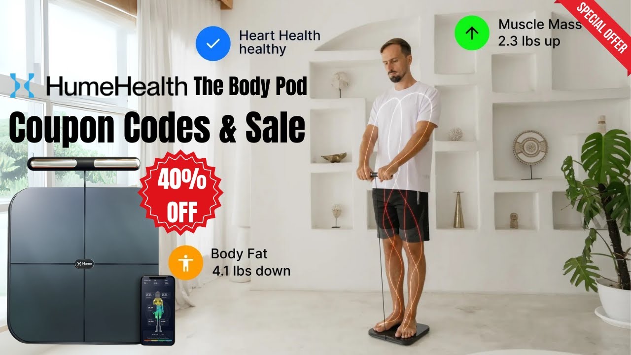 ✨Hume Health Coupon Code & Sale:🔥 Save 40% OFF on HumeHealth The Body Pod Now!