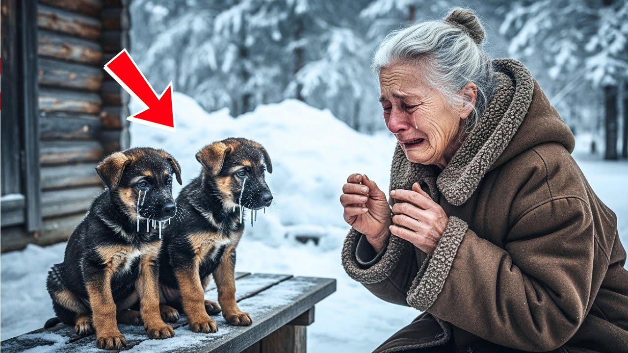 Vieille Femme Accueille Deux Chiens Gelés — Le Lendemain, Une Escouade De Police Frappe À Sa Porte
