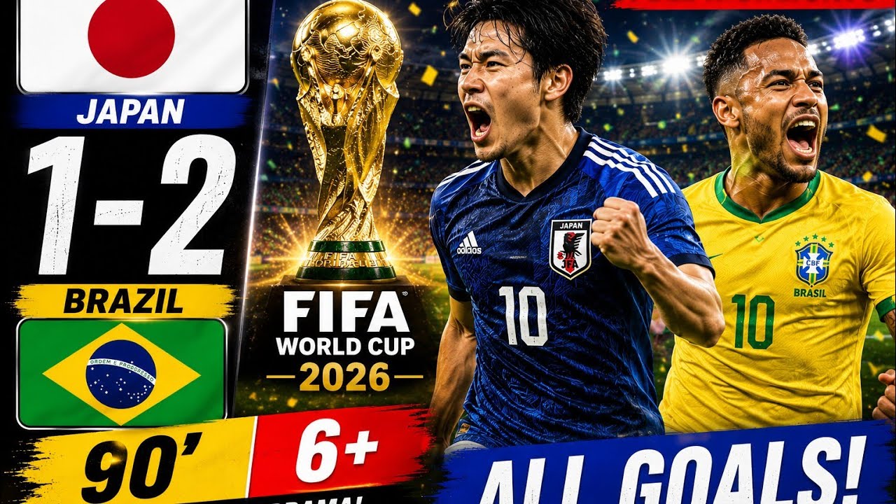 Japan Shock Brazil 1-2! | Full Match Highlights & All Goals | FIFA World Cup 2026