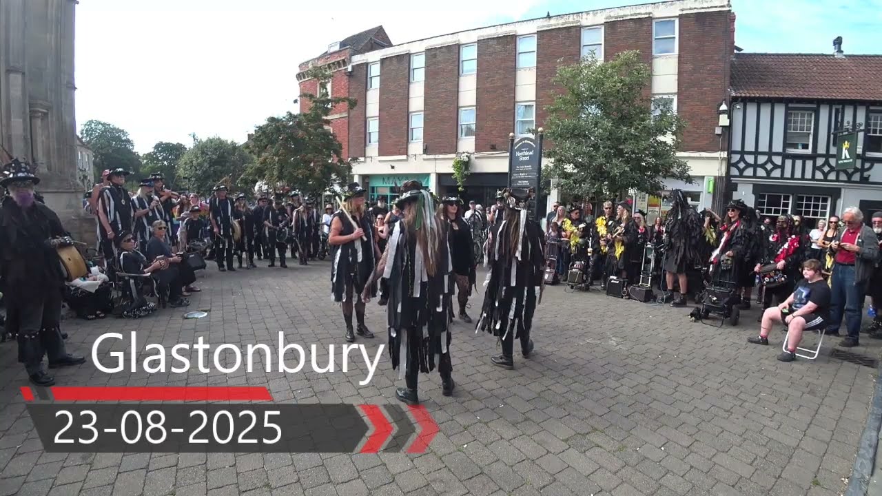 Glastonbury Morris Dancing 23/08/2025 Wild Moon Morris Ebb and Flow