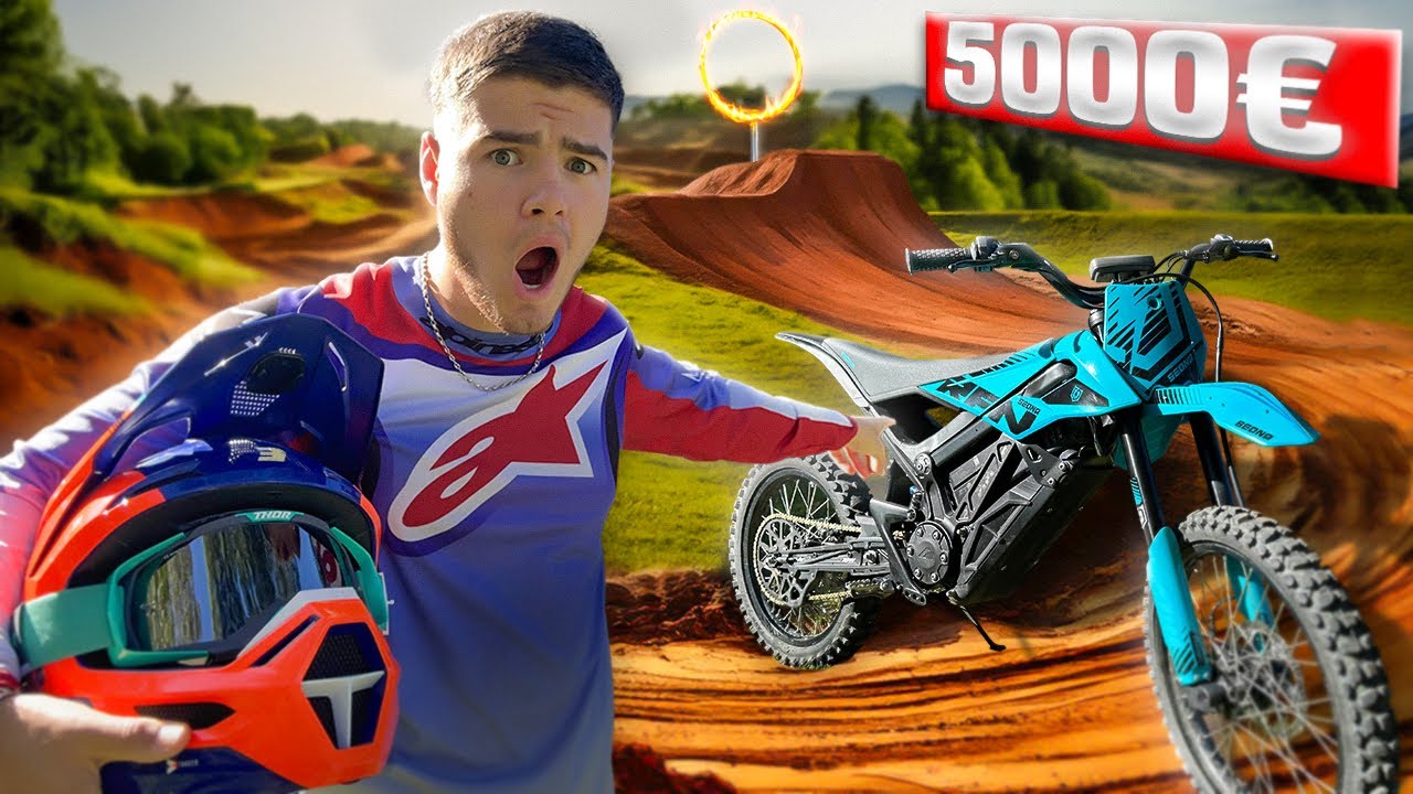 J’ESSAYE MA NOUVELLE MOTO CROSS (ÉLECTRIQUE) ! 😱