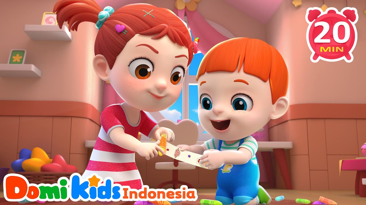 Anak Baik Hati Suka Membantu 😊 Lagu Edukasi Anak | Domi Kids Kumpulan Lagu Pesta Anak-anak
