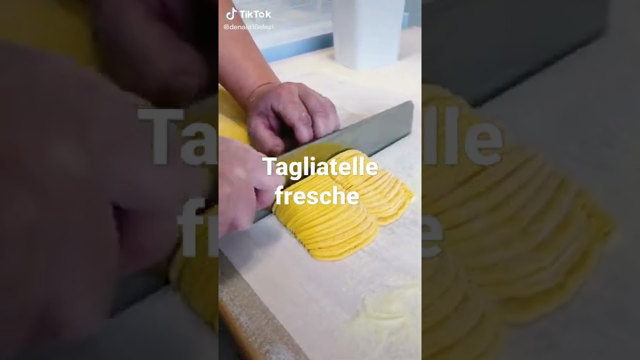 come tagliare le tagliatelle  fresche