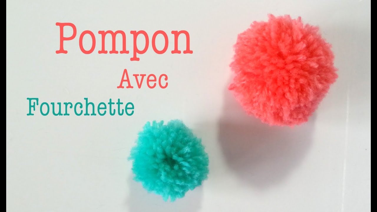 DIY Comment faire un pompon avec une fourchette