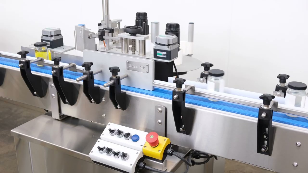 Galick Compact Series™ Automatic Wrap Around Labeler.