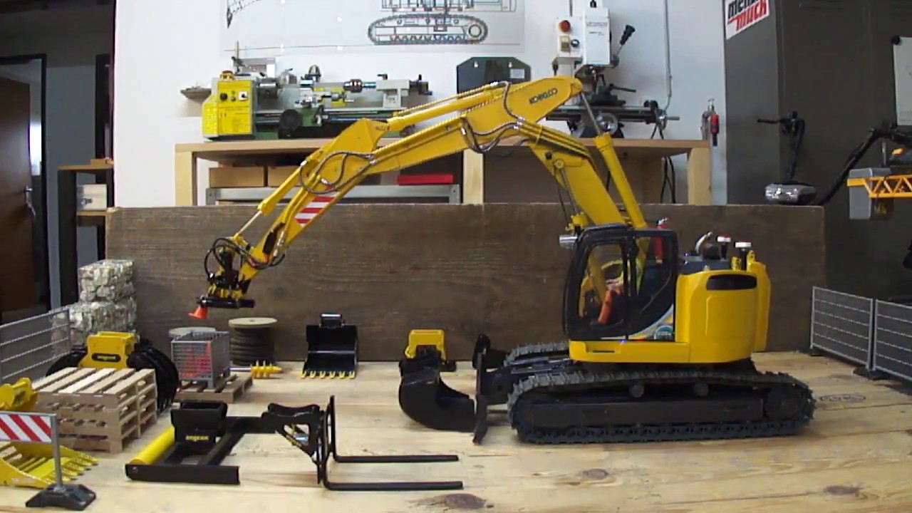Kobelco SK270SR 1:15 RC First test