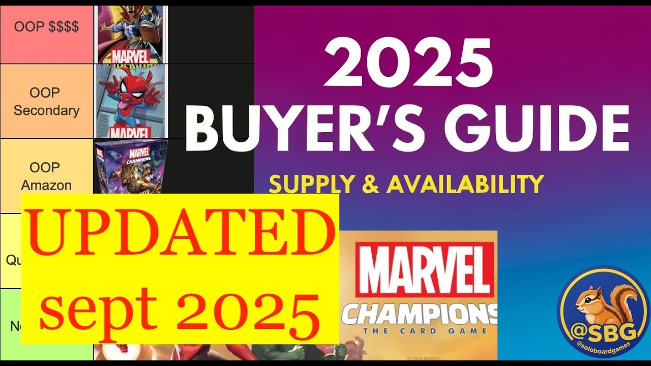 UPDATED: Marvel Champions Pricing Availability Guide Tier list