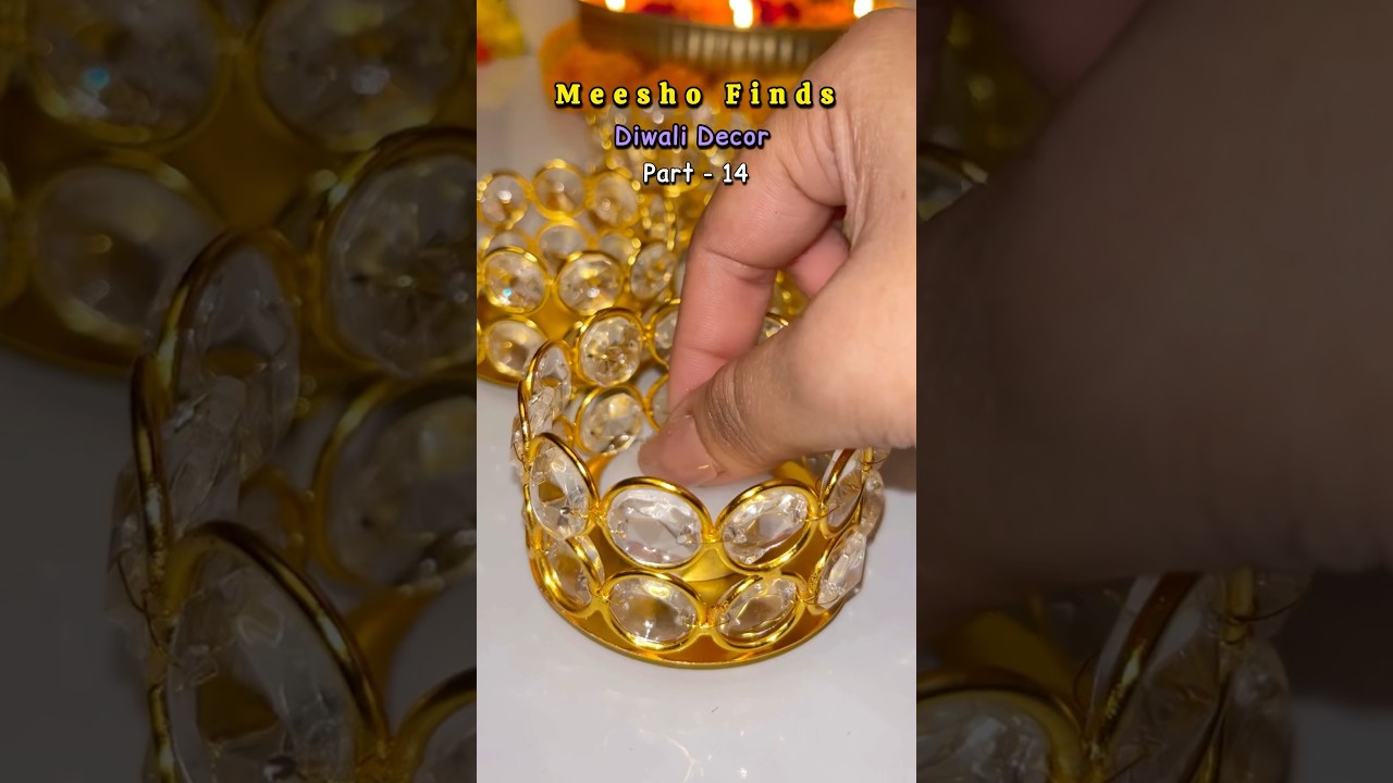 Meesho Diwali Finds|Diwali Decor|candle holder #meeshodiwali #meeshofinds #candleholder