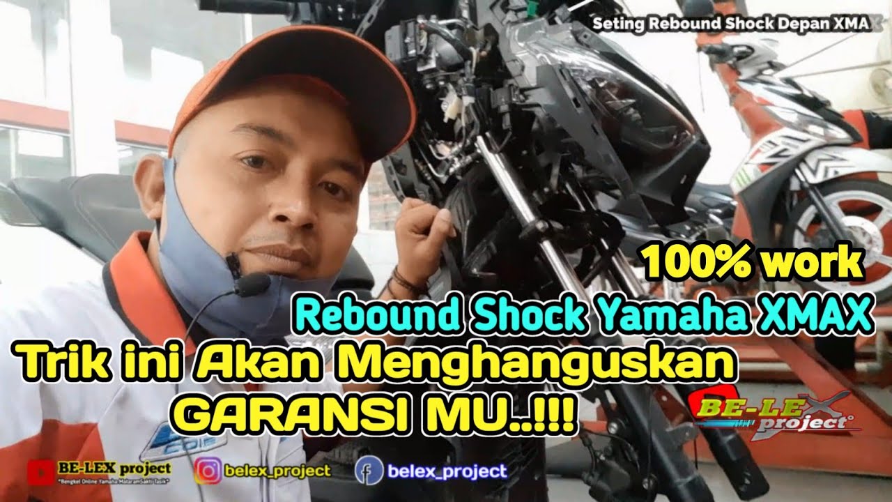 SHOCK DEPAN YAMAHA XMAX MENJADI REBOUND