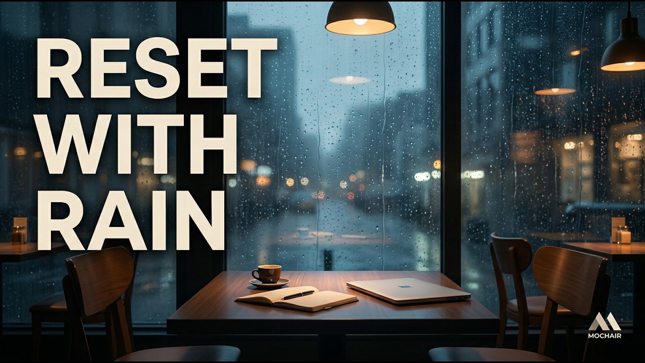 Rainy Night Caf&eacute; ☕ Deep Focus Study Music | Window Rain & Coffee Shop Ambience - MOCHAIR