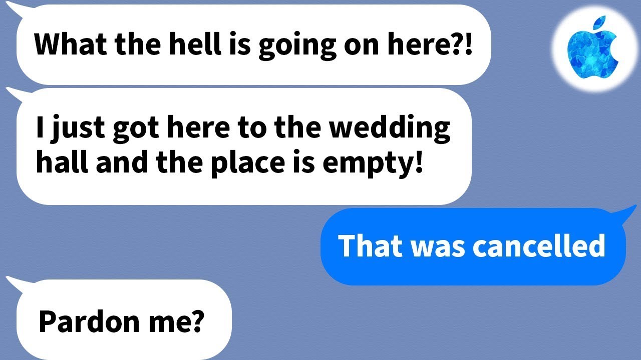 【Apple】My childhood friend contacted me and said, ``I arrived at the wedding venue, where is all???