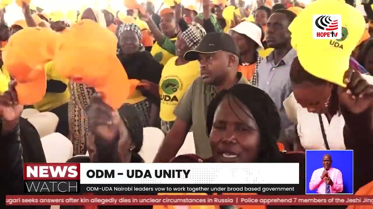 ODM UDA Nairobi leaders vow to work together under broad  based gvmnt