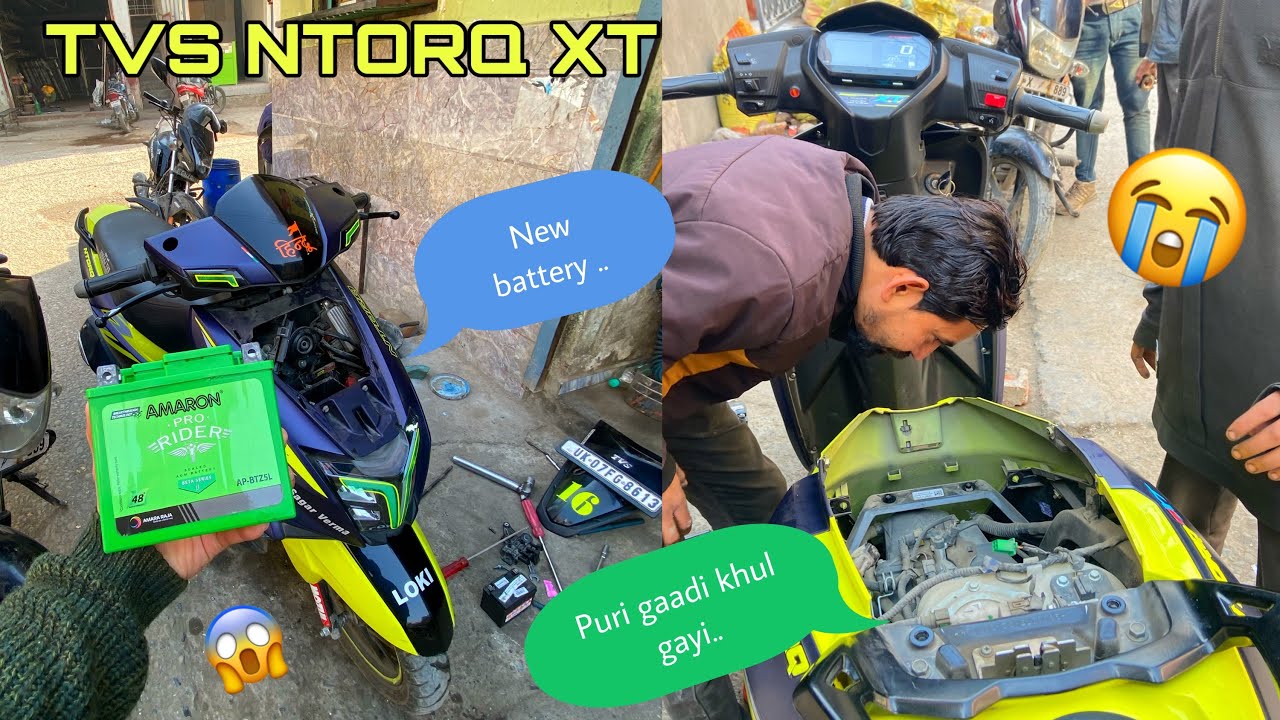 Loki mai battery😱 Dalwane k baad  bhi problem aari hai 😭| TVS NTORQ XT