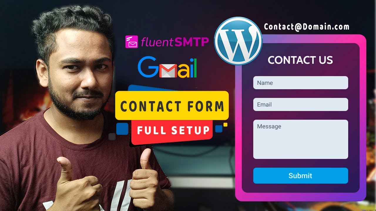 Как создать контактную форму в WordPress и настроить WP Mail SMTP, подключив Webmail к Gmail