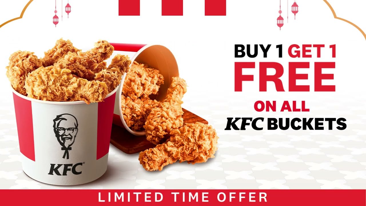 Buy 1 Get 1 FREE on all KFC Buckets!