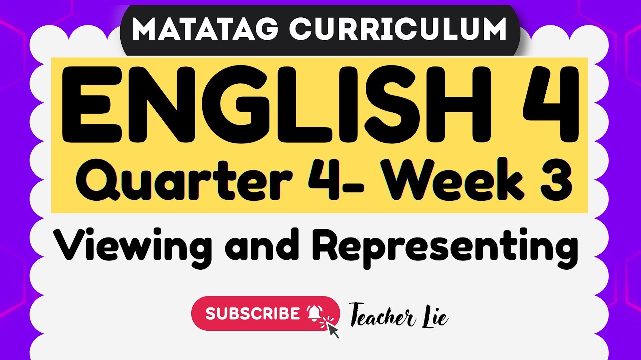 English 4 Quarter 4 Week 3 MATATAG Curriculum