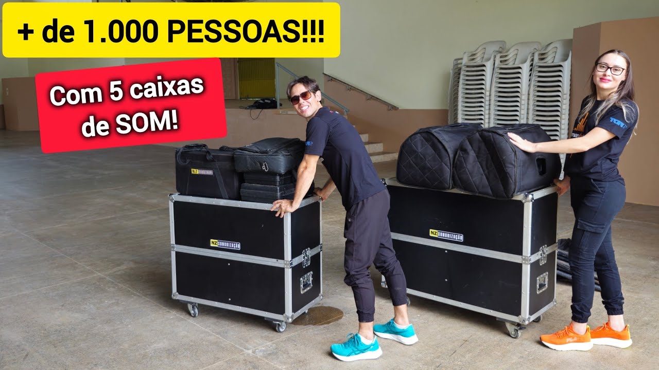 Sonorizamos EVENTO com mais de 1.000 pessoas em salão de ZINCO.