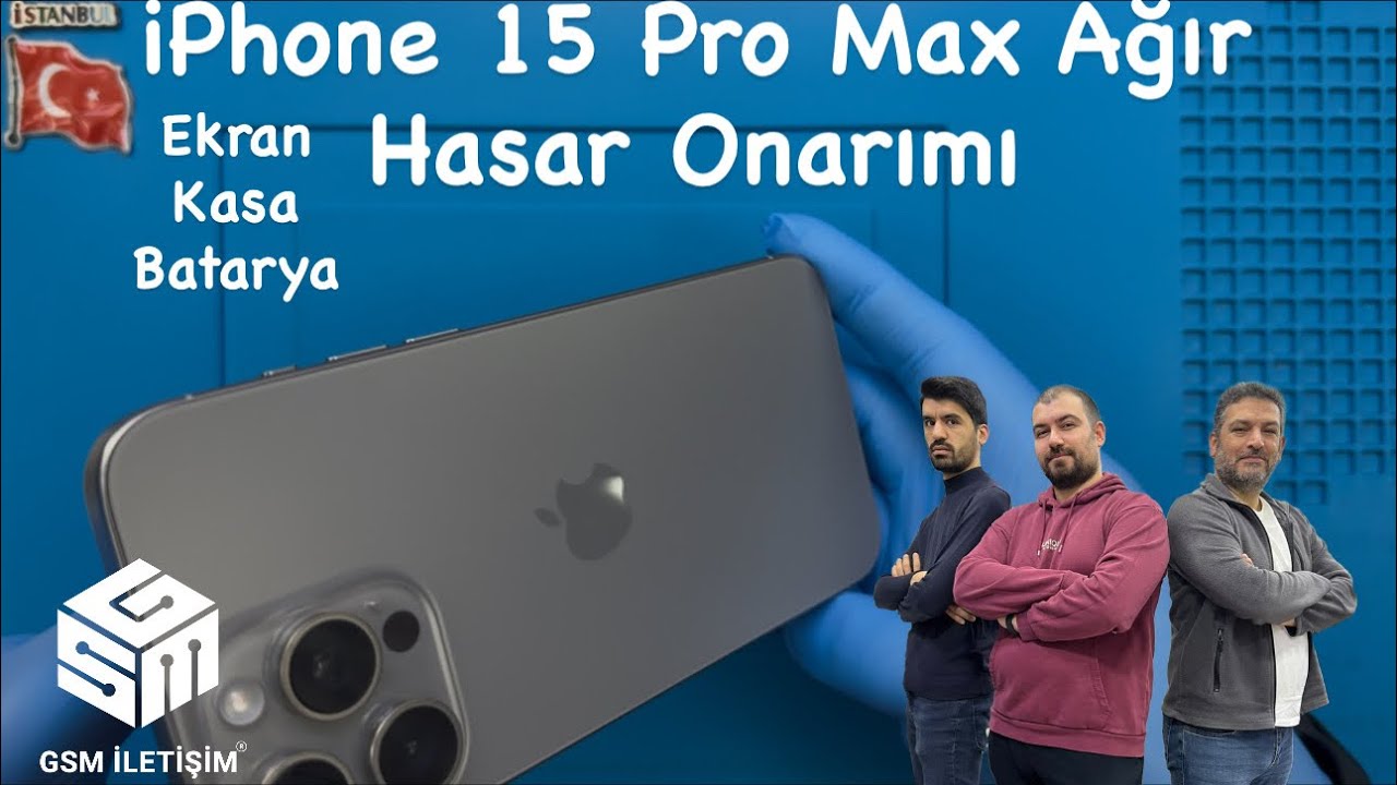 iPhone 15 Pro Max Ağır Hasar Onarımı 🇹🇷