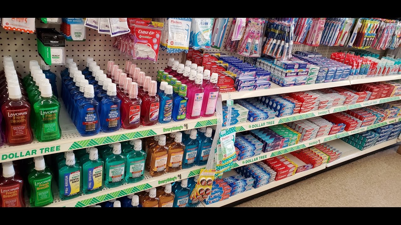 Dollar Tree Toothpaste & Mouthwash Organization 12-15-2019