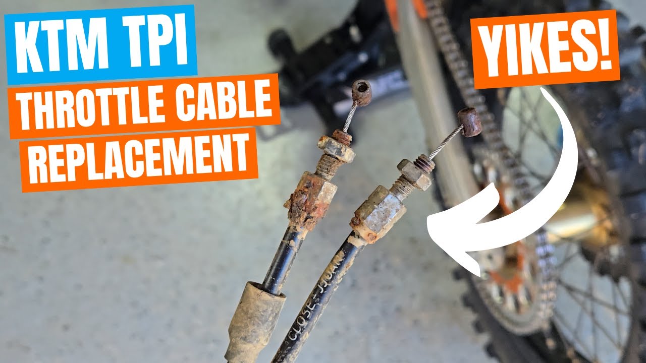 Замена троса дроссельной заслонки KTM TPI