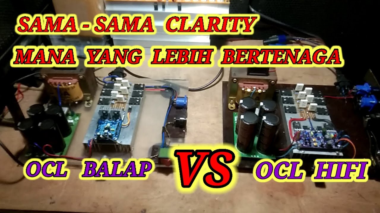 OCL balap vs  OCL hifi