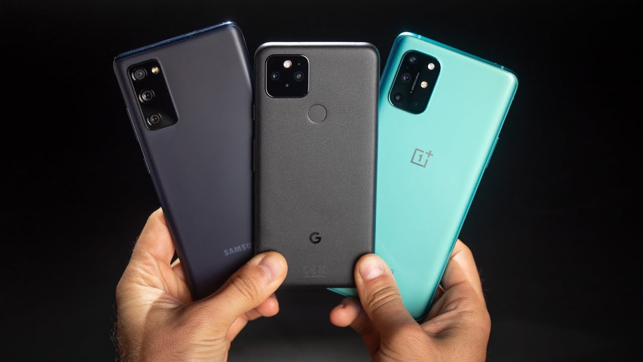 Google Pixel 5 vs Galaxy S20 FE vs OnePlus 8T