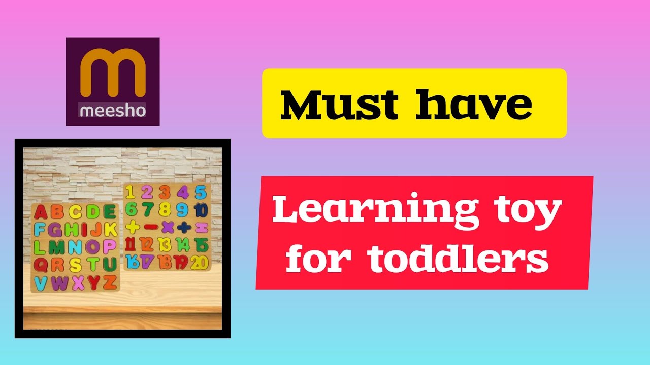 learning makes easy with this educational toy for toddlers/The Glorious Tips👍 /Khushboo Jain