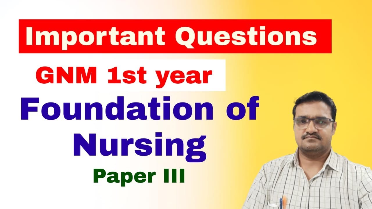 Fundamental of nursing gnm 1st year important question | GNM 1st year fon important question