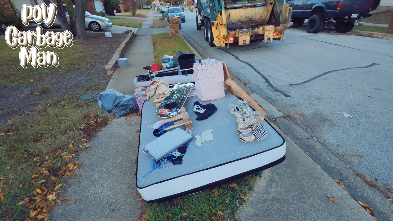 Bulk Waste Manual Collection POV - Garbage Man | 4K Full UHD