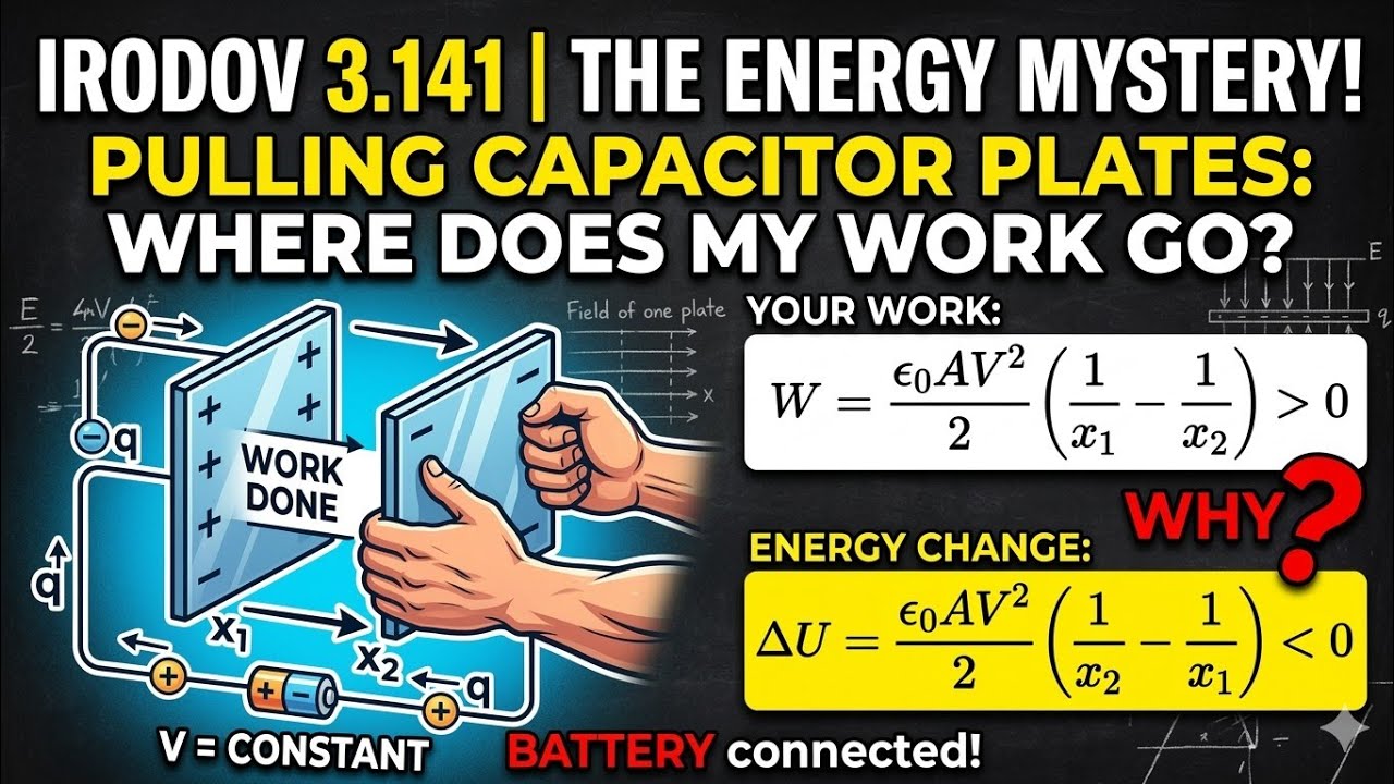Why Capacitor Energy Decreases when Plates are Pulled Apart? (Constant Voltage Case)