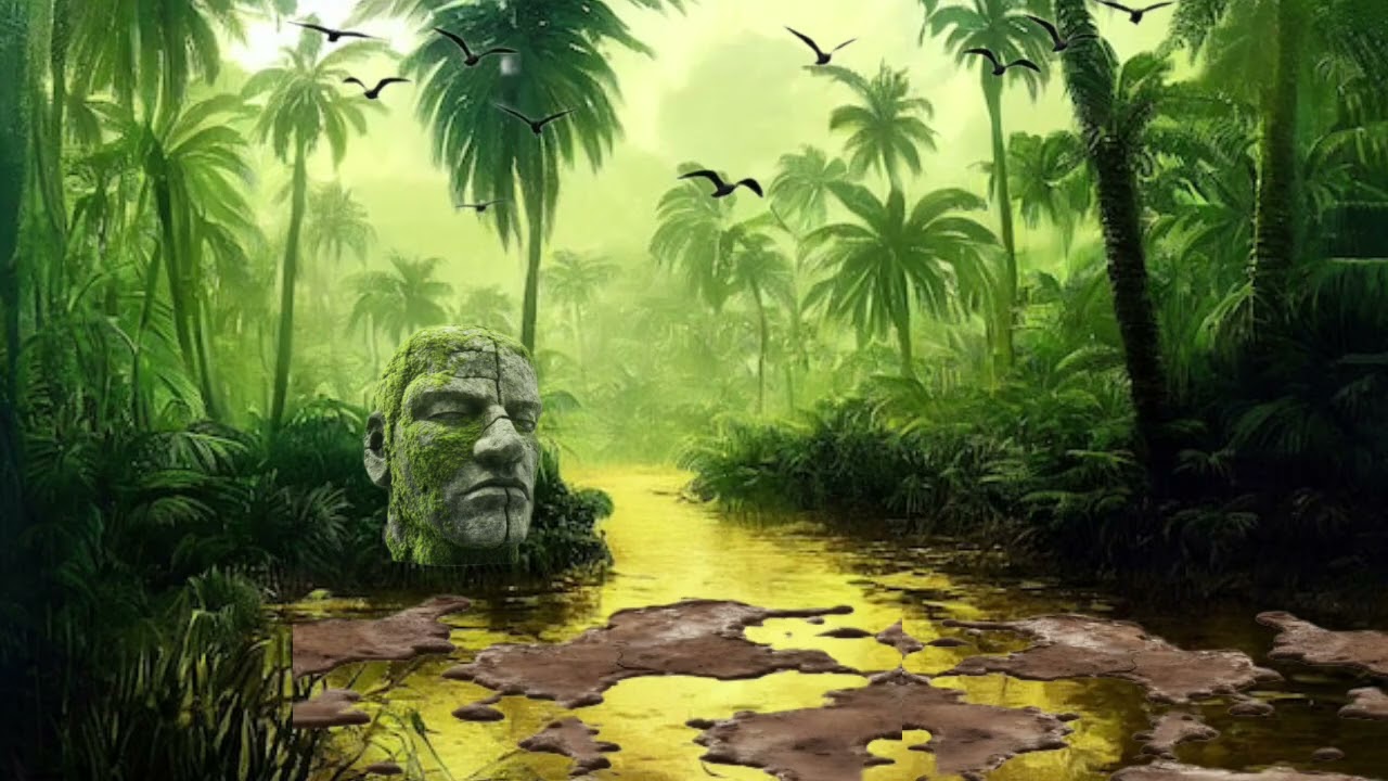 The Sinking Green ~ Quicksand Jungle Ambience | 1 Hour ASMR