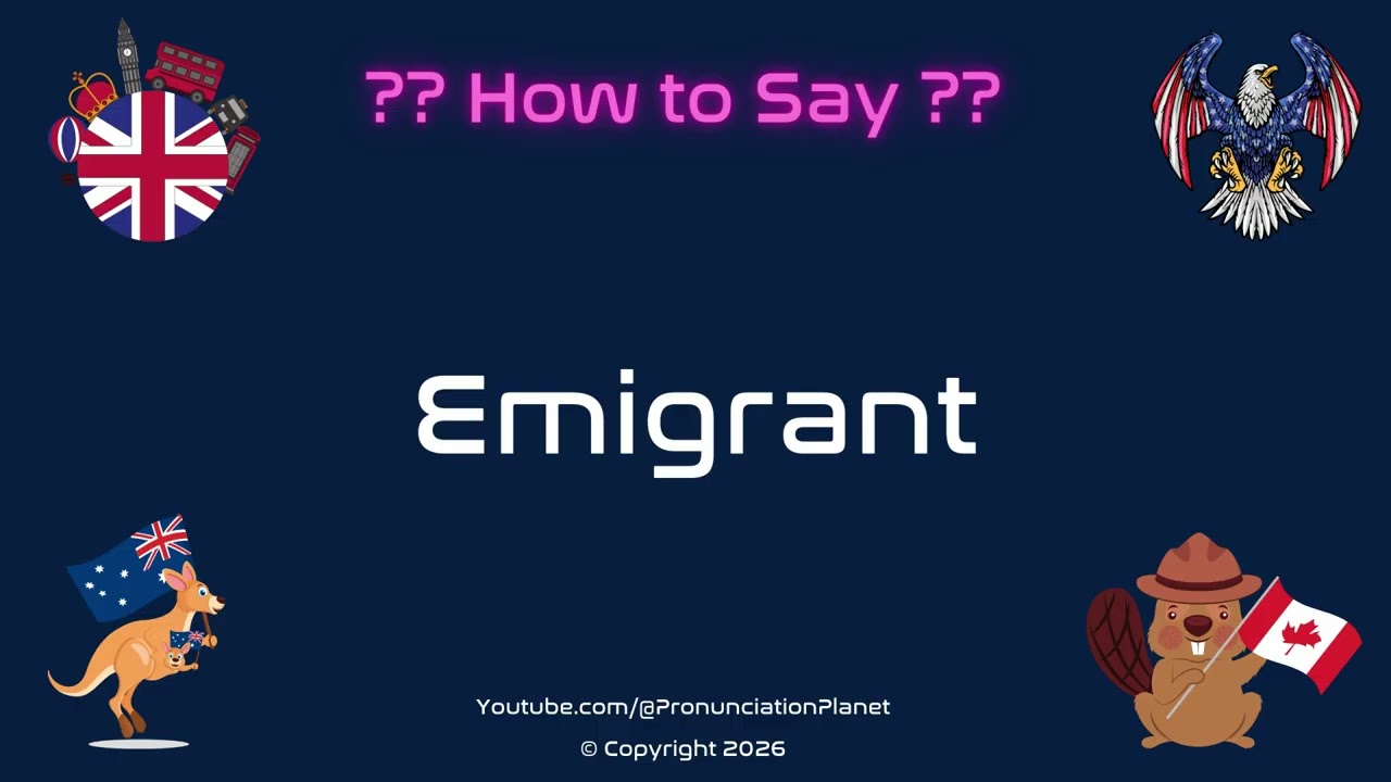 🌍 ✈️ How to Pronounce Emigrant? (CORRECTLY) | Pronunciation Planet