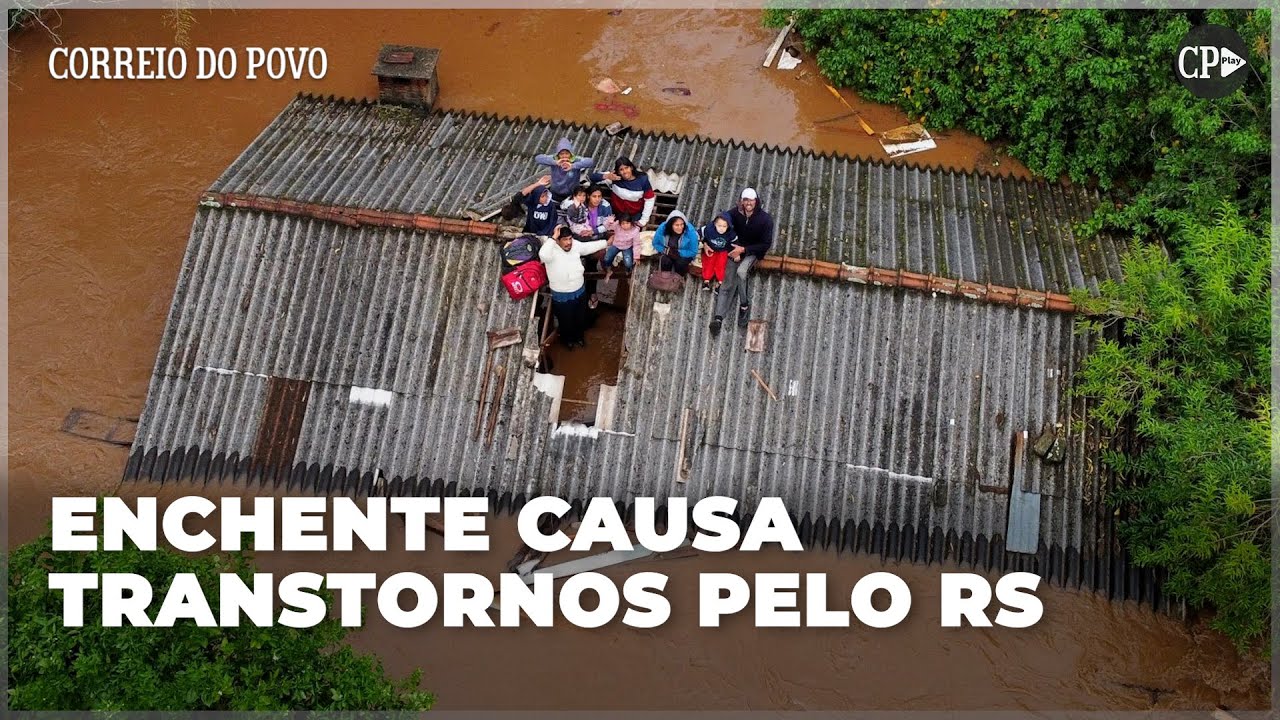 Enchente isola pessoas, bloqueia estradas e arrasta moradias pelo Rio Grande do Sul