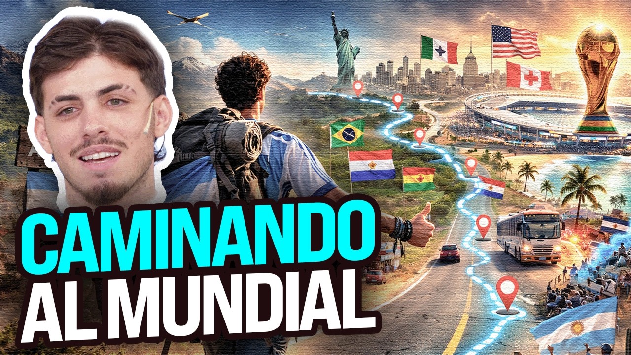 Sale desde Argentina y quiere llegar al Mundial CAMINANDO: el viaje de Alejo Ciganotto