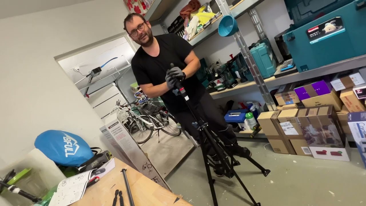Bikemate Fahrrad-Montageständer - Pulverbeschichteter Stahl Unboxing, Montage und Anleitung