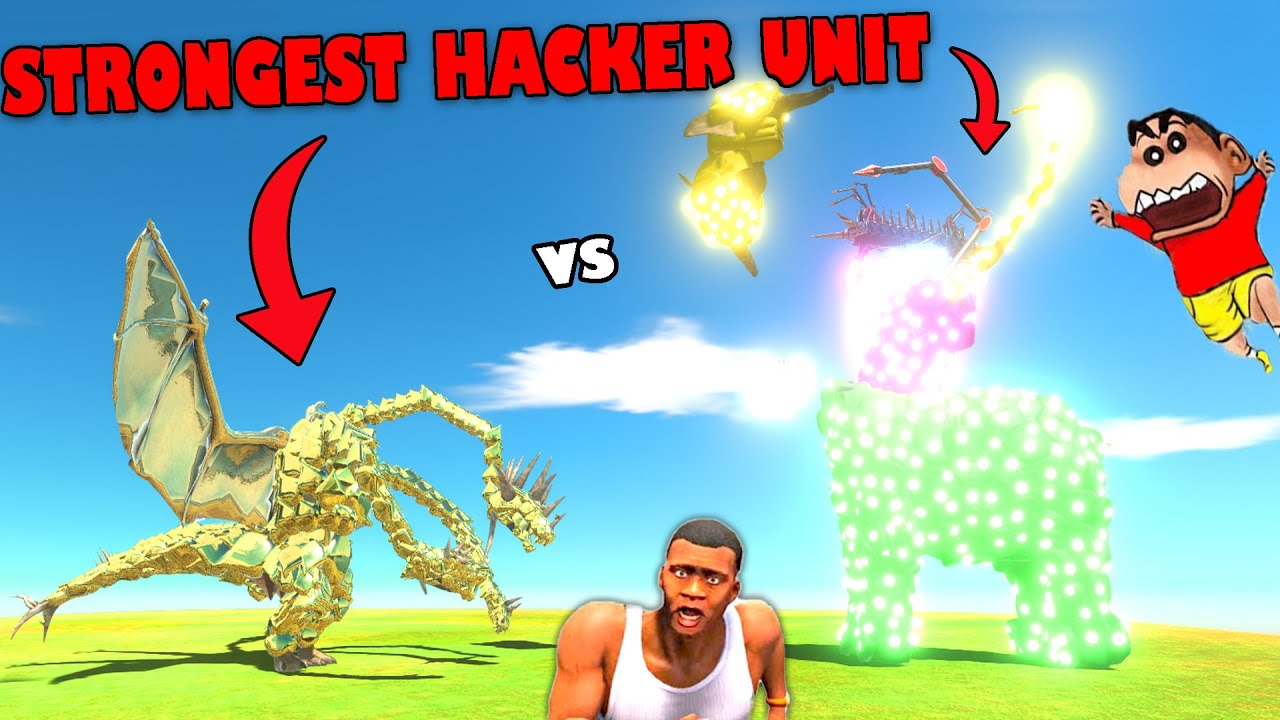 HACKER UNIT vs GOD UNITS in Animal Revolt Battle Simulator with SHINCHAN and CHOP ARBS