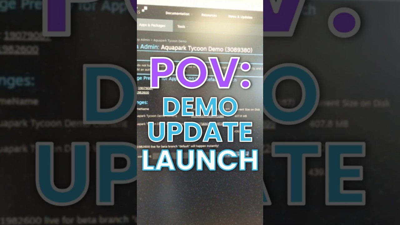POV: You just released a NEW DEMO UPDATE for your Indie Game 🥳🌊 #shorts #gaming