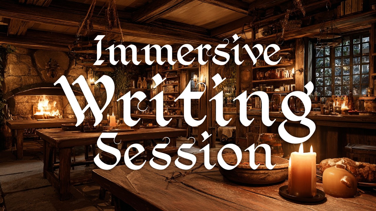 Writing in a Medieval Fantasy Tavern || Ambience & Music for Writers