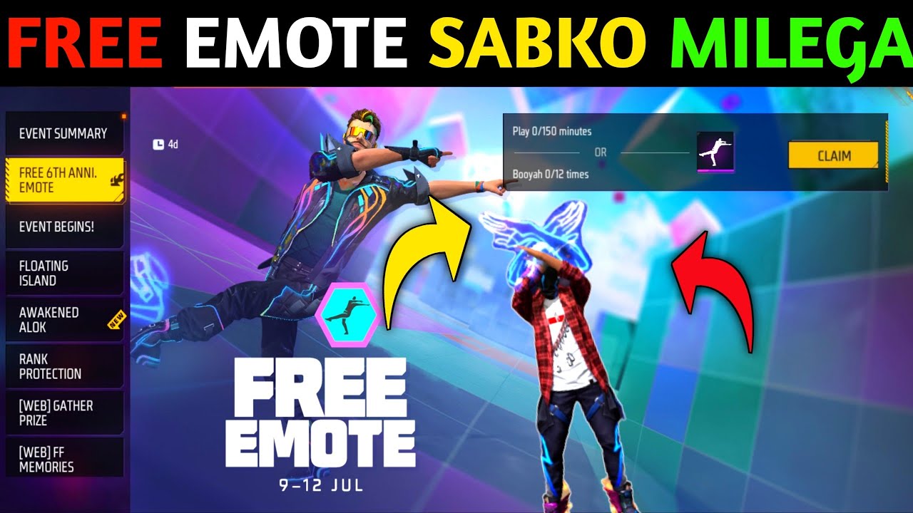 HOW TO GET 6TH ANNIVERSARY FREE EMOTE !