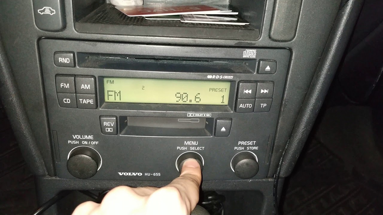 Hidden radio settings HU-655 Volvo s40 2003