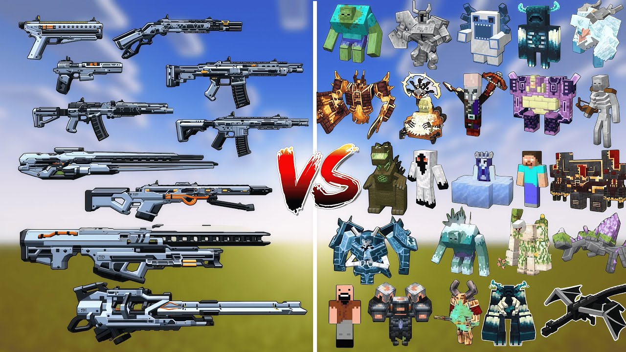 What TaCZ Perseus Gun Can Defeat the Strongest Minecraft Bosses in One Run?