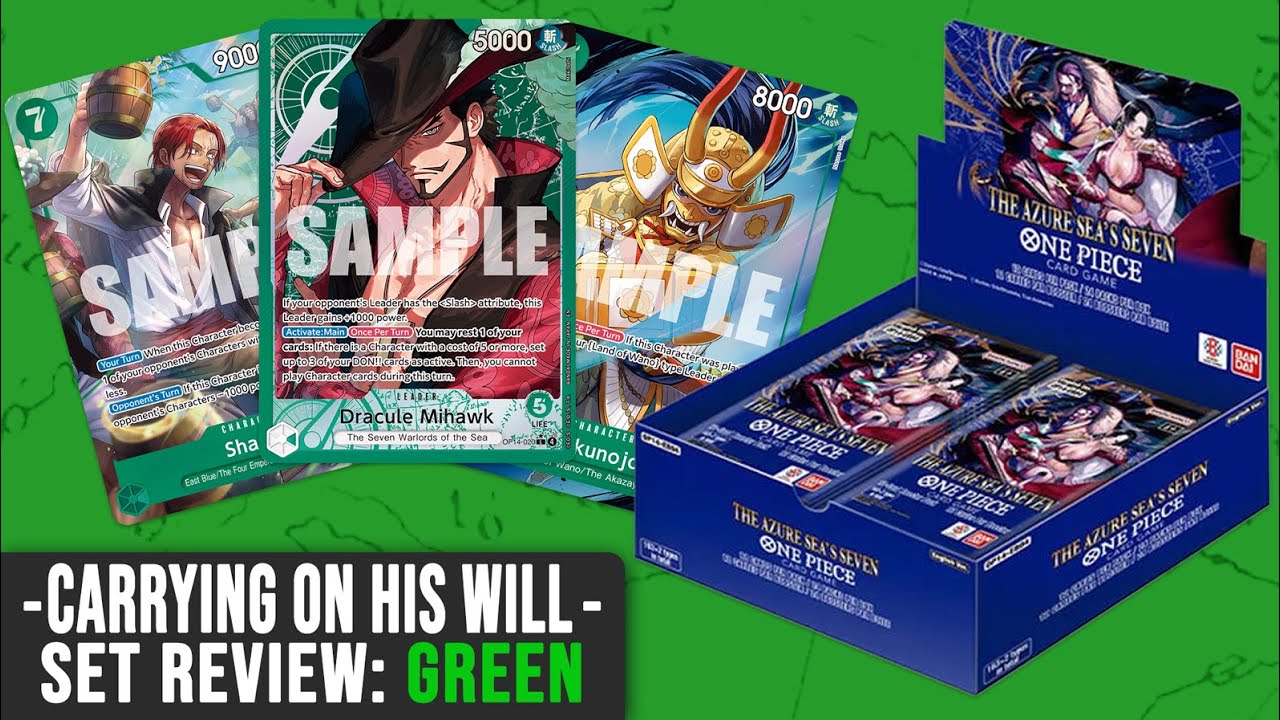 Ranking Green Cards In Set OP14 Azure Seas Seven - One Piece TCG