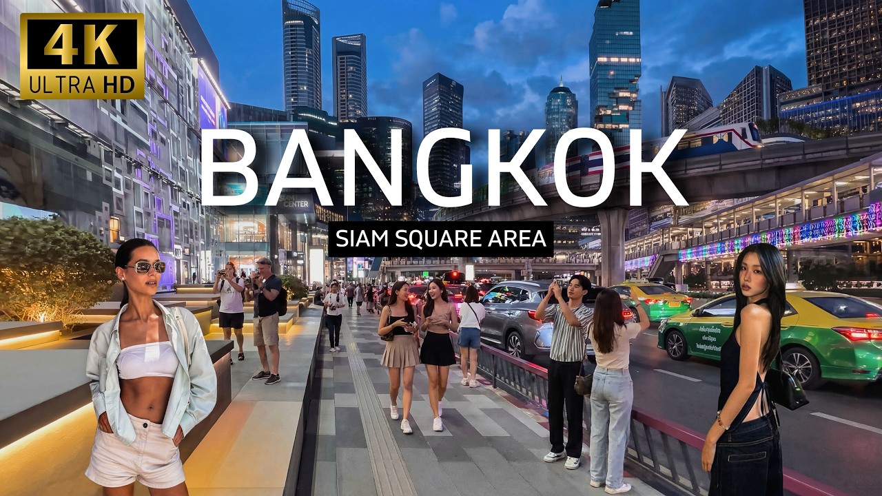 🇹🇭 4K | Walking Bangkok Downtown | Siam Square After Dark | Thailand 2026