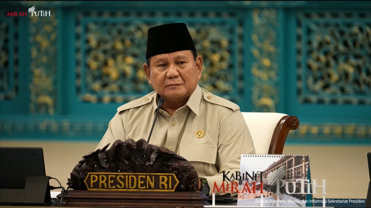 LIVE: Pengantar Presiden Prabowo pada Sidang Kabinet Paripurna, Istana Negara, 13 Maret 2026
