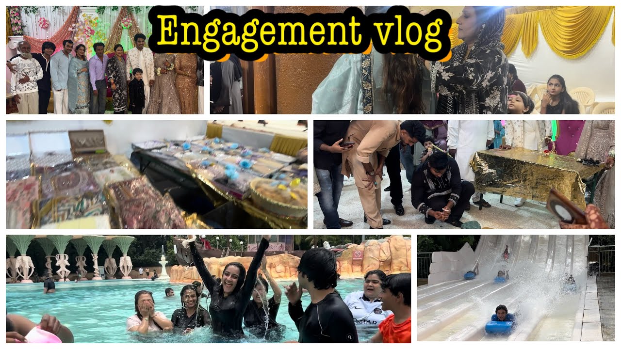 Hamare ghar me hai engagement💍family trip to Waterkingdom💦